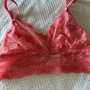 Neon Coral Pink Bralette B.Tempt’d